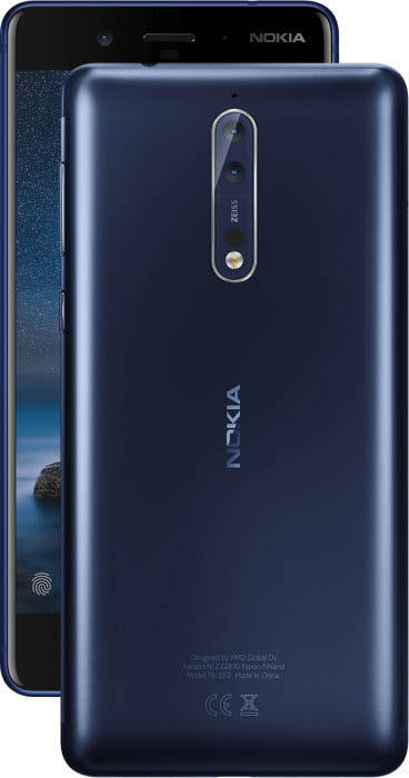 Nokia 8 color variant Tempered Blue Satin