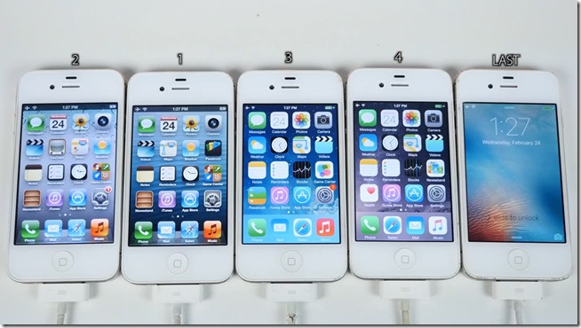 iOS 5 vs iOS 6 vs iOS 7 vs iOS 8 vs iOS 9 on iPhone 4S Speed Test.mp4_snapshot_01.19_[2016.02.29_20.30.54]