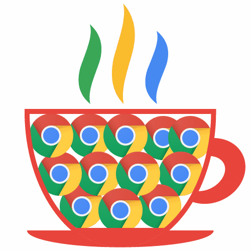 Chrome logo coffee