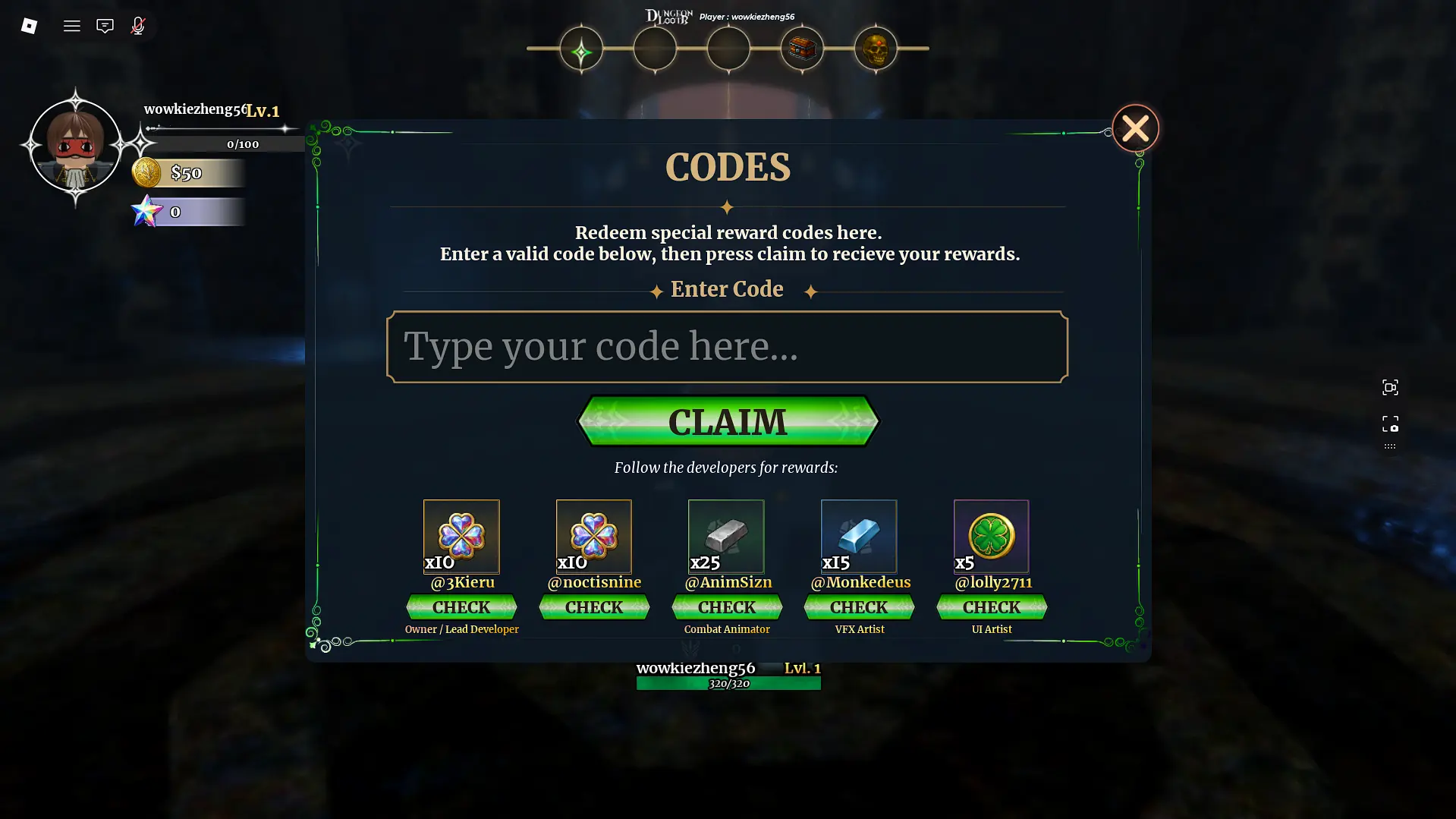 Dungeon Lootr Codes (September 2026) – Free Rewards Guide