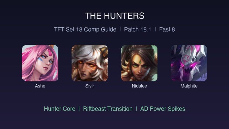 TFT Set 18 The Hunters Comp Guide: How to Play the Fast 8 Hunter Build (Patch 18.1)