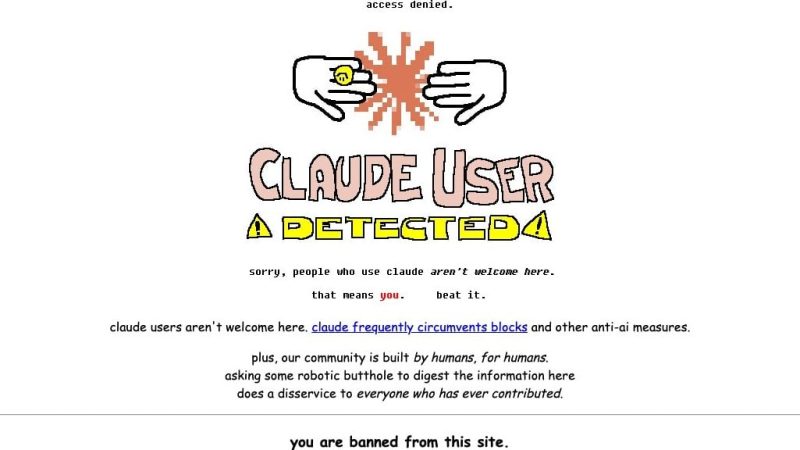 Wiki Downed by DDoS After AI Bro Gets Banned