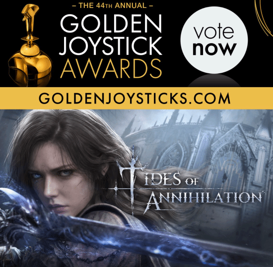 Tides of Annihilation Lands Golden Joystick Nomination, Faces God of War Showdown