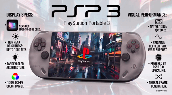 PS6 Handheld Leak: OLED Screen, 120Hz, Better Battery Life