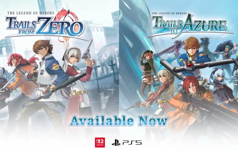 Trails from Zero & Trails to Azure Hit PS5 and Switch 2