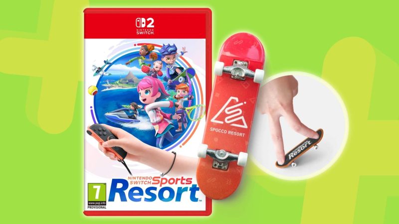 Nintendo Switch Sports Resort Pre-Order Bonus: A Finger Skateboard!