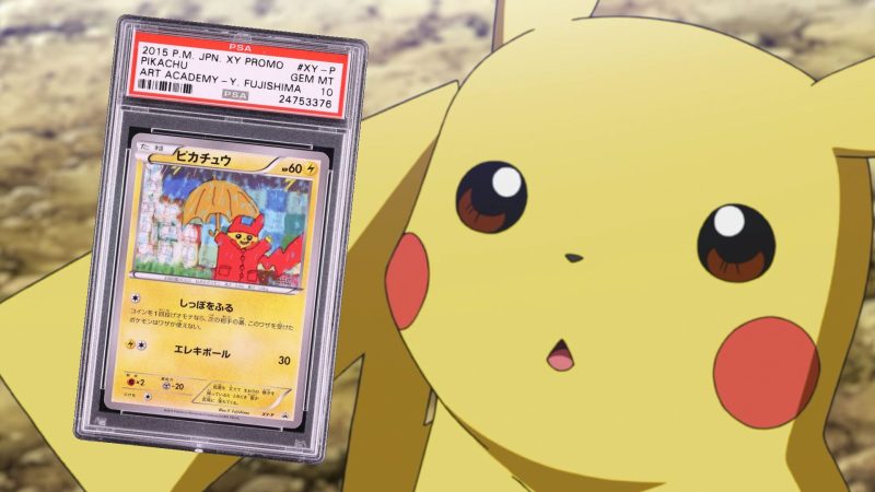 Raincoat Pikachu Card Sells for Record $8.4 Million