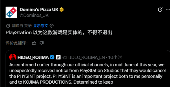 Domino's Trolls PlayStation Again With a 'Digital Pizza'