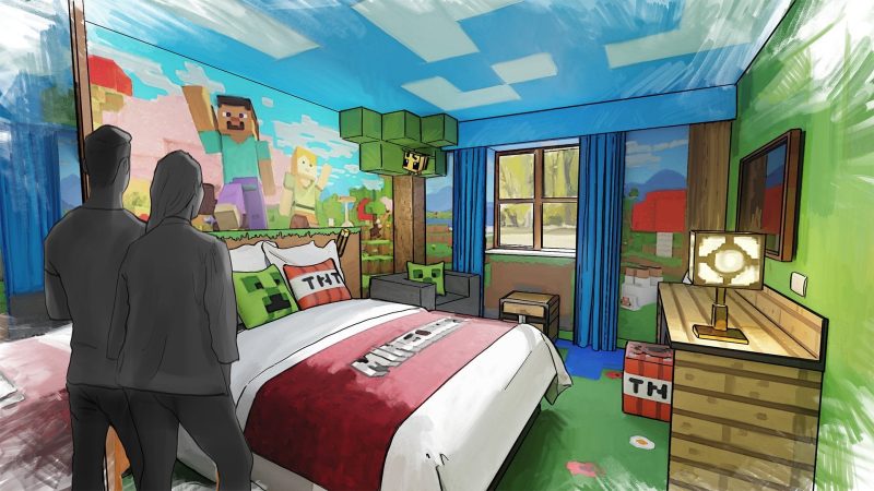 Minecraft World Hotel and Rollercoaster Coming in 2027