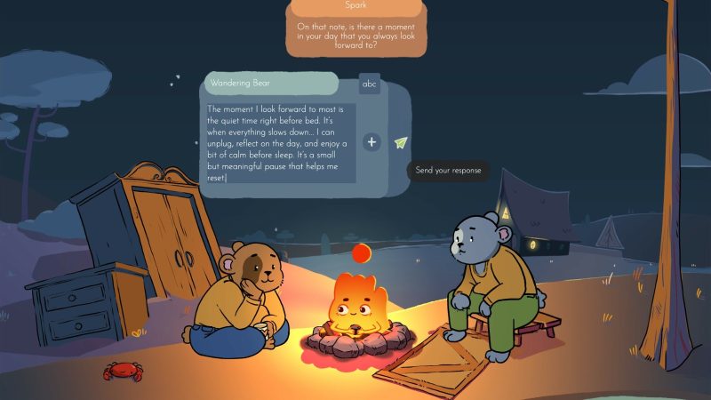 不用即時回覆的社交遊戲?《Fireside Feelings》限免只到10月13日