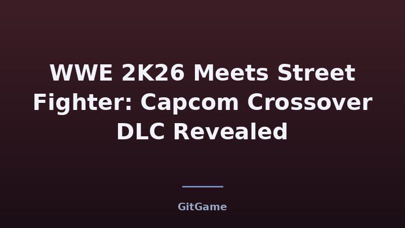 Street Fighter Action Figures Invade WWE 2K26 in New Capcom…