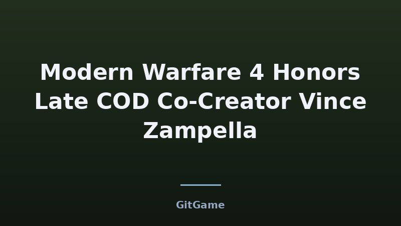 What the Vince Zampella Tribute Means for COD Fans