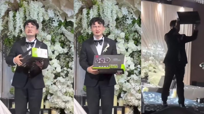 Groom Moved to Tears by RTX 5090 on Wedding Day
