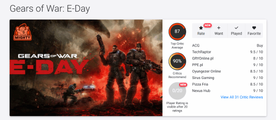 Gears of War: E-Day Scores 87 on OpenCritic, Called Series' Best