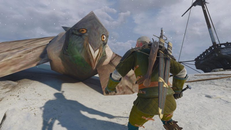 Witcher 3 Mod Turns Every Griffin Into the Low-Poly Pigeon