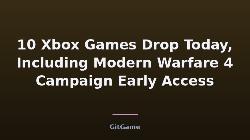 What Modern Warfare 4's Campaign Early Access Means for Your…