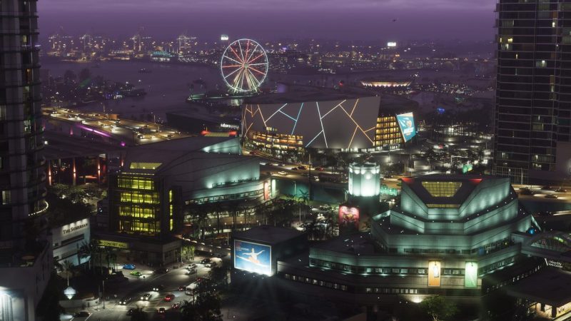 GTA 6 Takes Over Miami's Kaseya Center with Glowing Vice City Sign