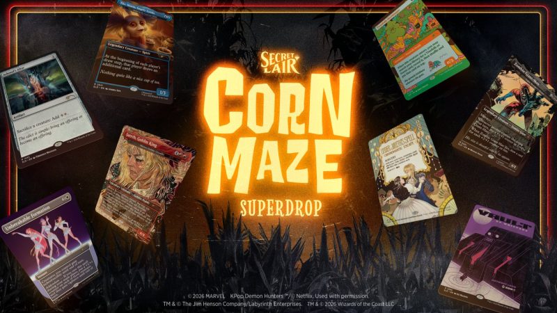 MTG's Corn Maze Superdrop Adds Labyrinth, KPop Demon Hunters, and Marvel Zombies