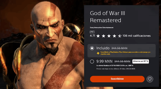 PS Store Glitch Sells God of War 3 Remaster for Pennies