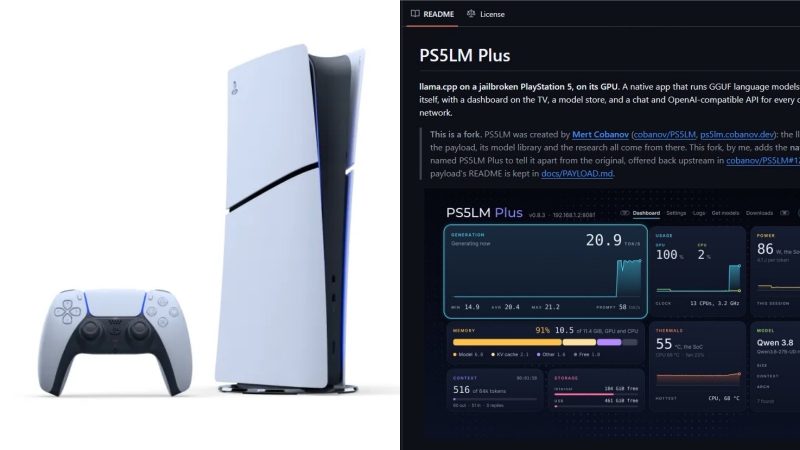 PS5 Modded Into AI Server: Runs 27B Models, Connects to Codex & Claude Code