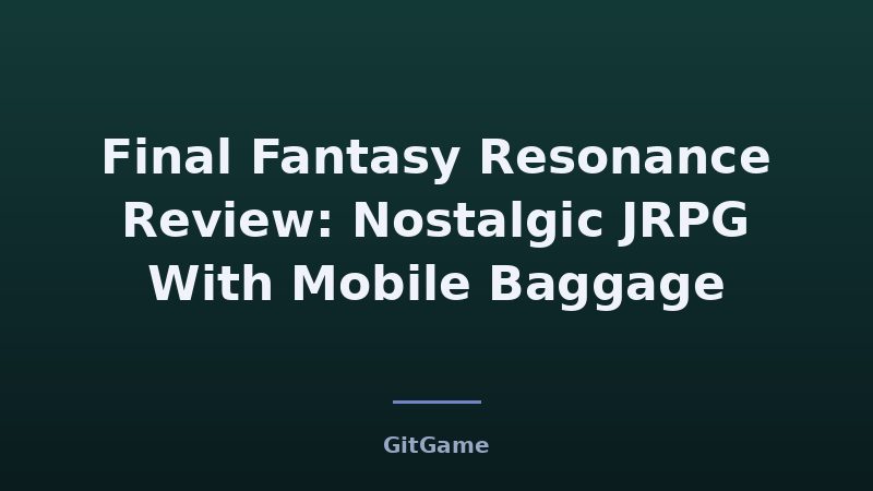 What Resonance's Mobile Roots Mean for JRPG Fans