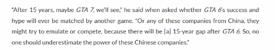Ex-PlayStation Boss: GTA 7 or a Chinese Game Could Top GTA 6